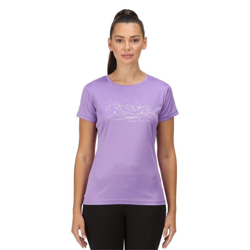 Футболка спортивна Regatta Womens Fingal VI RWT253-ZUG Фіолетовий
