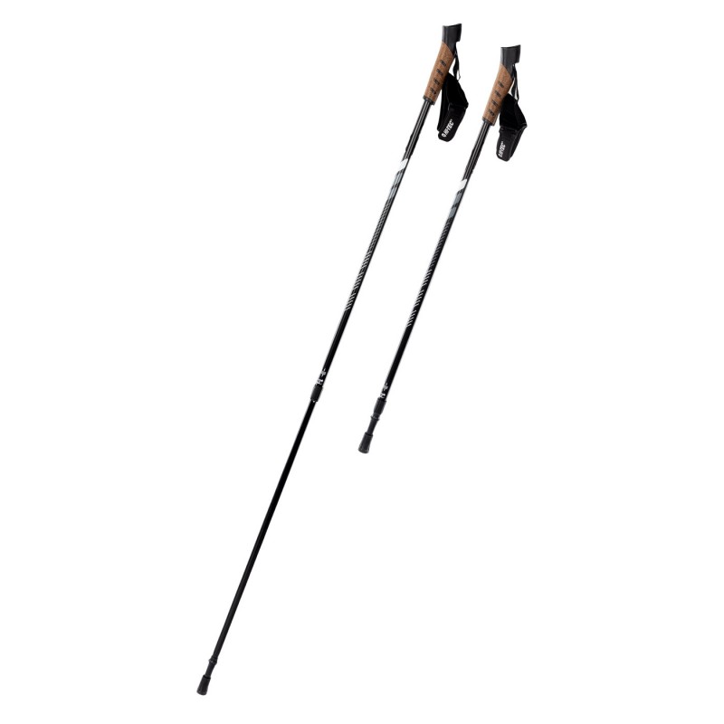 Палки для скандинавської ходьби HI-TEC ALPENSTOCK-BLACK/GREY Чорний, сірий