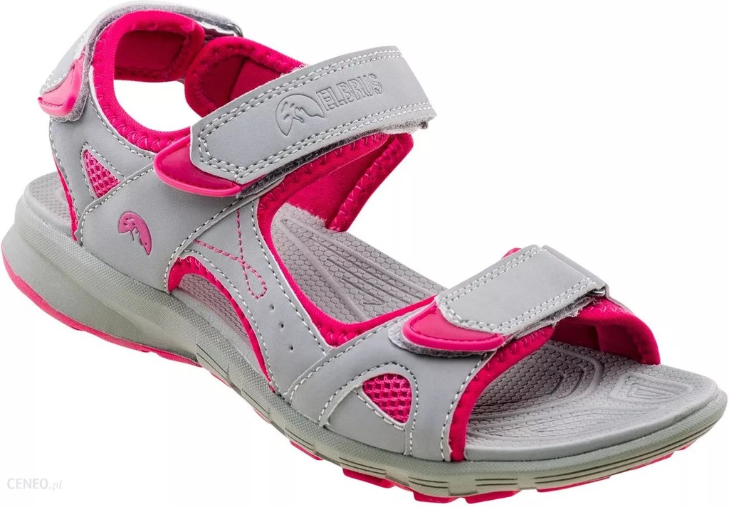 Сандалі ELBRUS ALVERA WOS-LIGHT GREY/CERISE Світло-сірий, малиновий