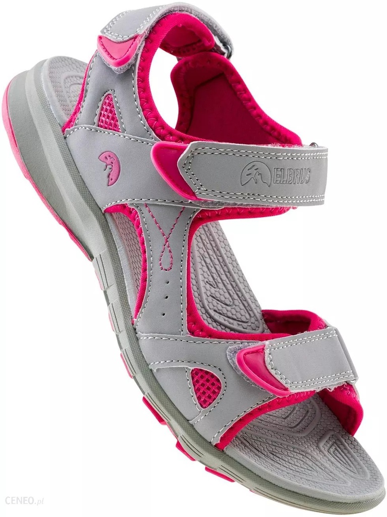 Сандалі ELBRUS ALVERA WOS-LIGHT GREY/CERISE Світло-сірий, малиновий