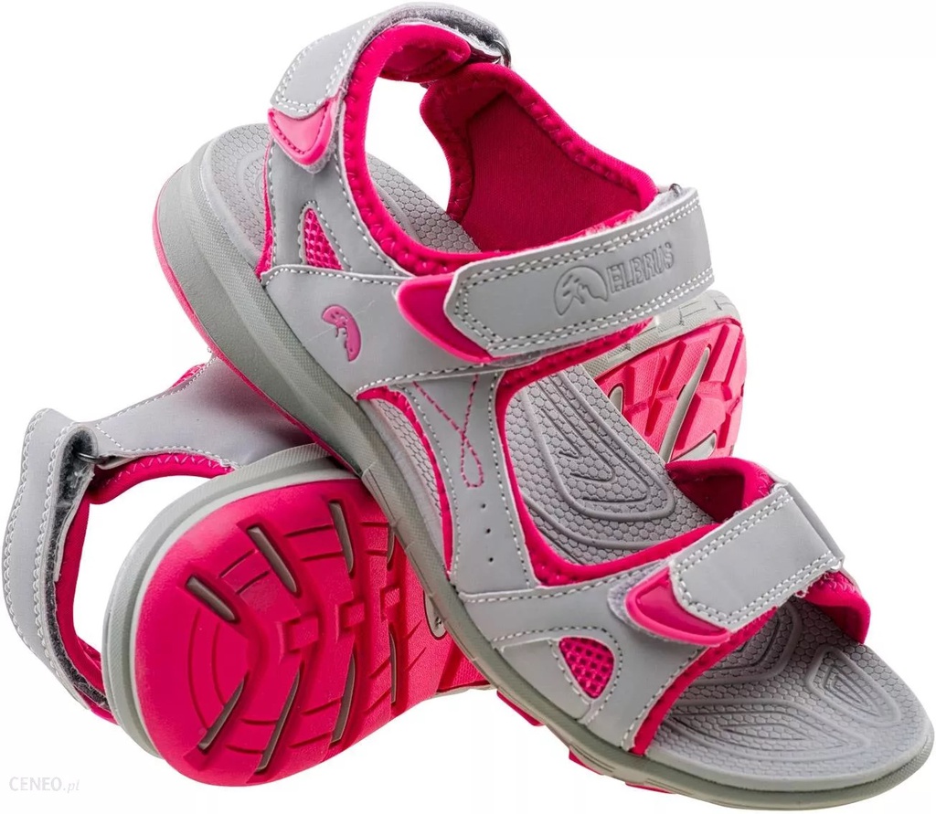 Сандалі ELBRUS ALVERA WOS-LIGHT GREY/CERISE Світло-сірий, малиновий