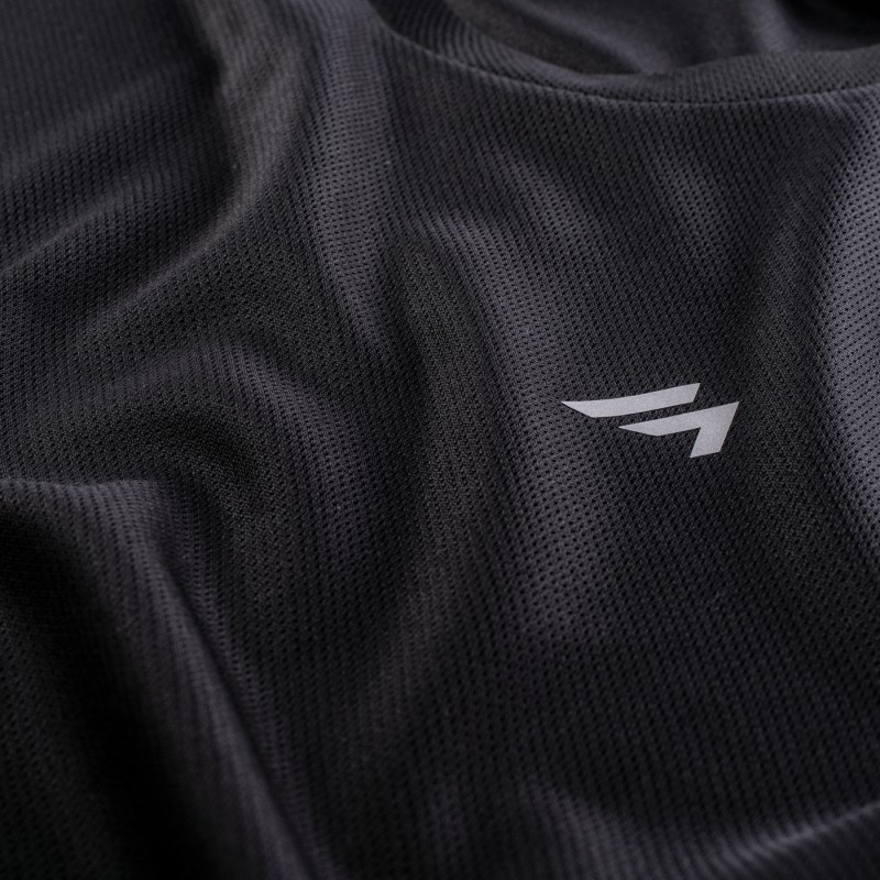 Футболка MARTES ESSENTIALS DIJON JR-BLACK/REFLECTIVE Чорний