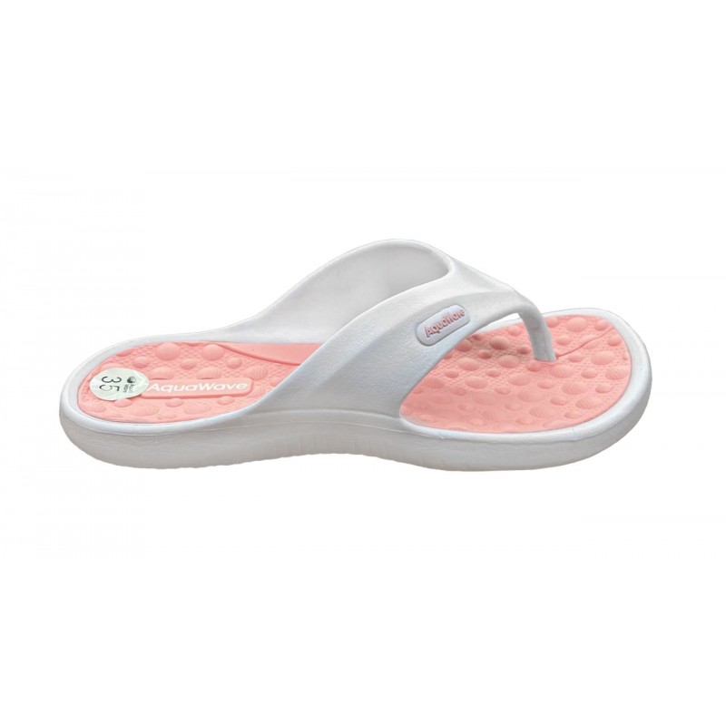 Сланці AQUAWAVE ILAMA JR-WHITE/PEACH SHELL Білий, персиковий
