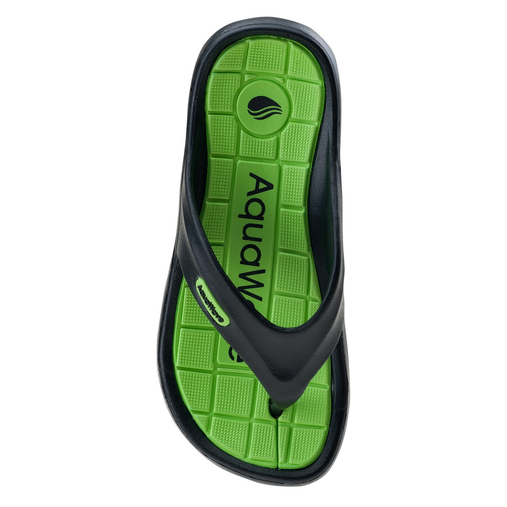 Сланці AQUAWAVE ILAMOS JR-BLACK/GREEN Чорний, зелений