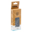 Шнурки HI-TEC LACE TRIP-BLACK/DARK GREY Чорний, сірий