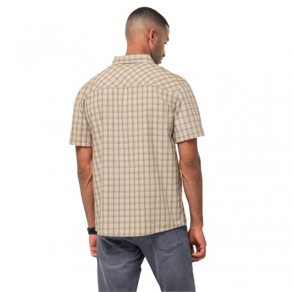 Теніска Jack Wolfskin HOT SPRINGS SHIRT M 1402332_8802 Бежевий у смужку