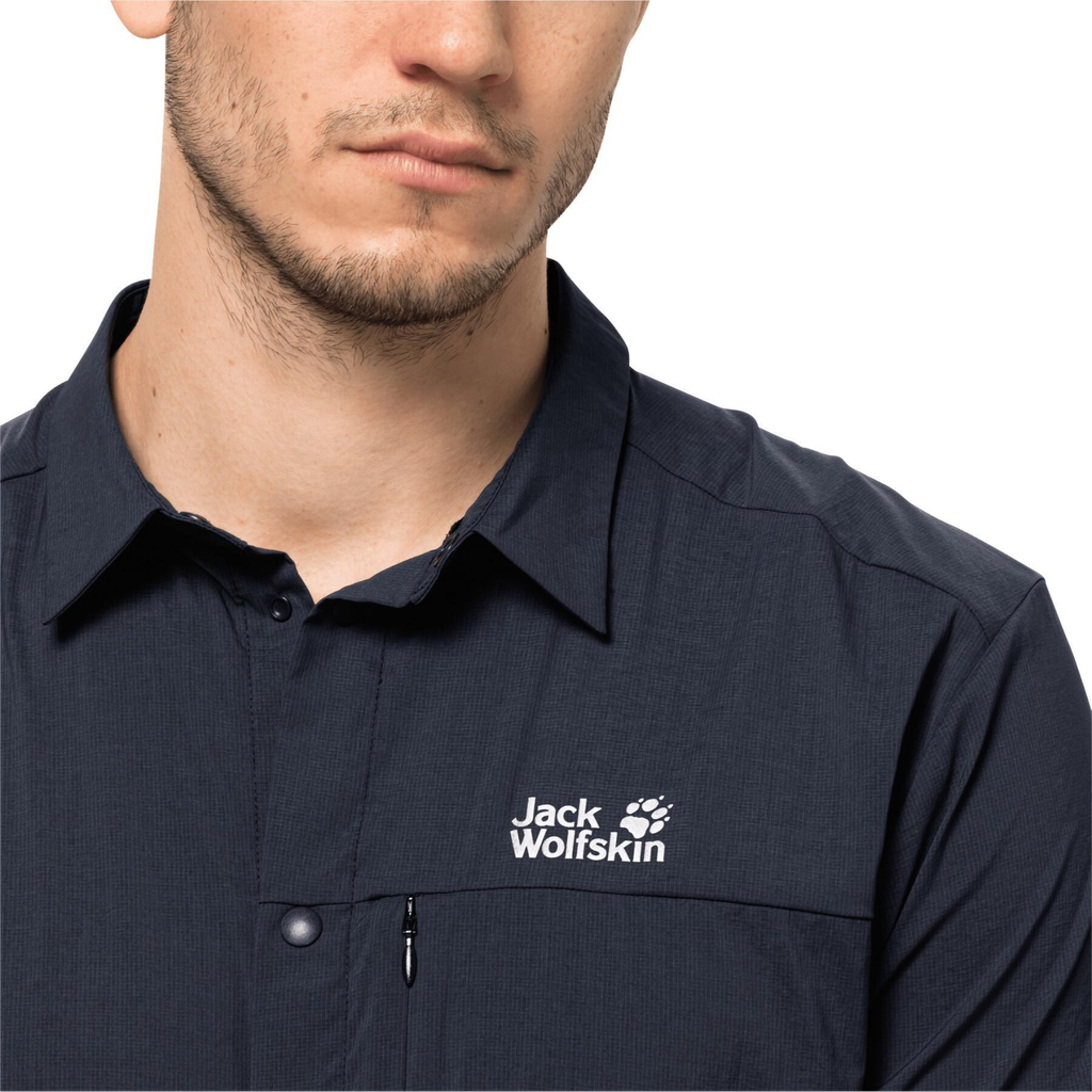 Теніска Jack Wolfskin PACK &amp; GO SHIRT M 1402942_1010 Темно-синій