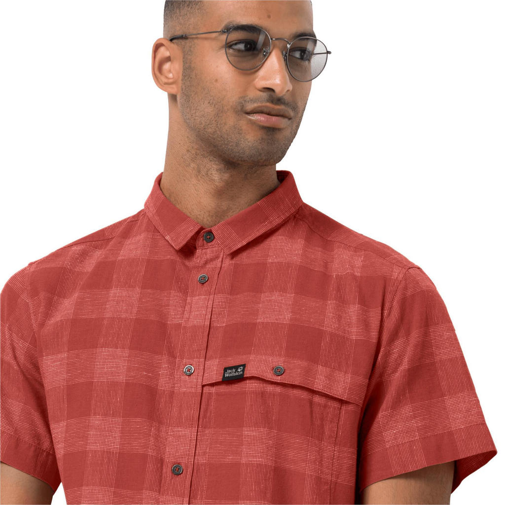 Теніска Jack Wolfskin HIGHLANDS SHIRT M 1403411_7719 Червоний