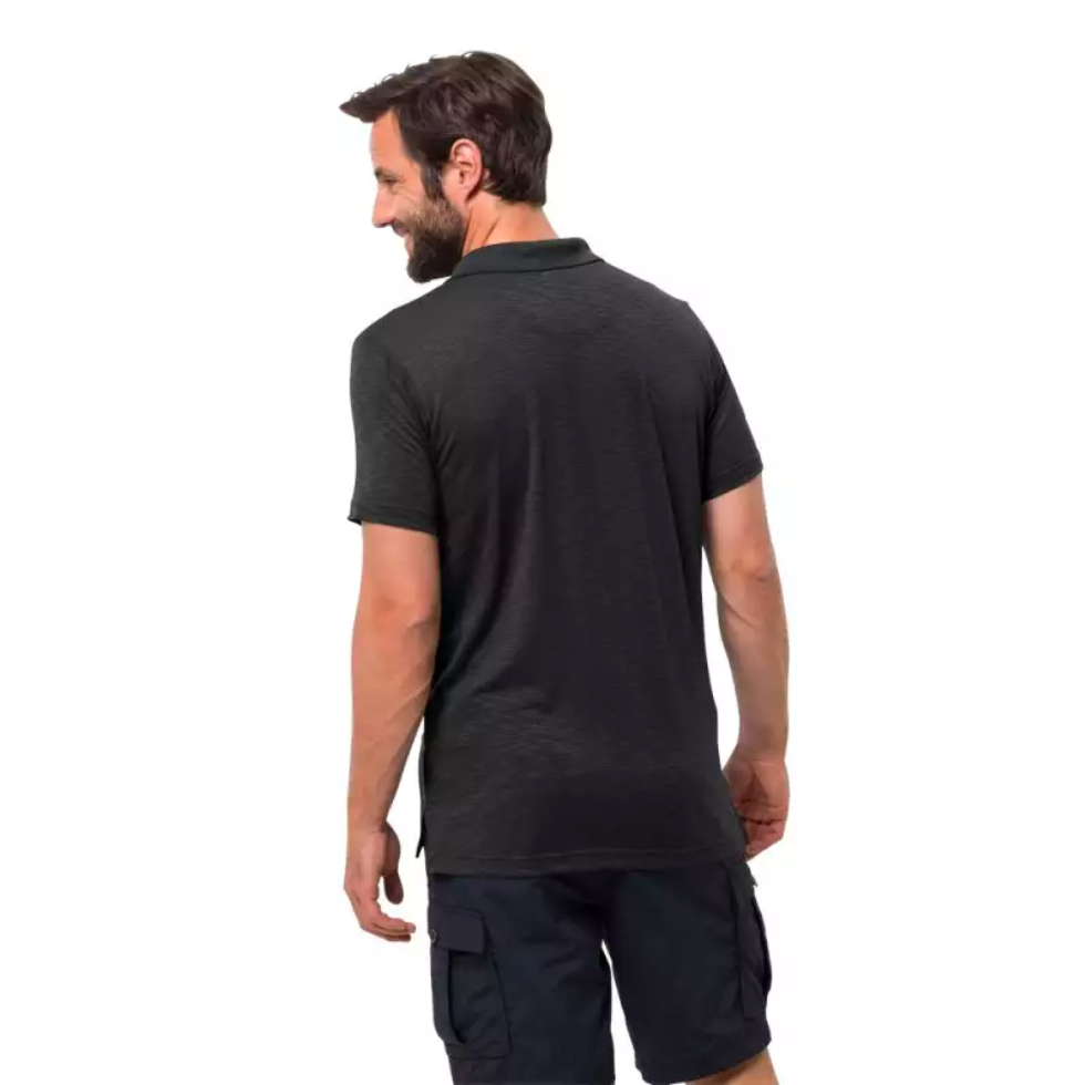 Поло Jack Wolfskin TRAVEL POLO MEN 1804542_6000 Чорний