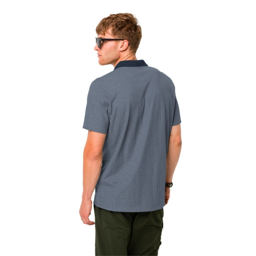 Поло Jack Wolfskin PIQUE POLO MEN 1804653_1010 Темно-синій