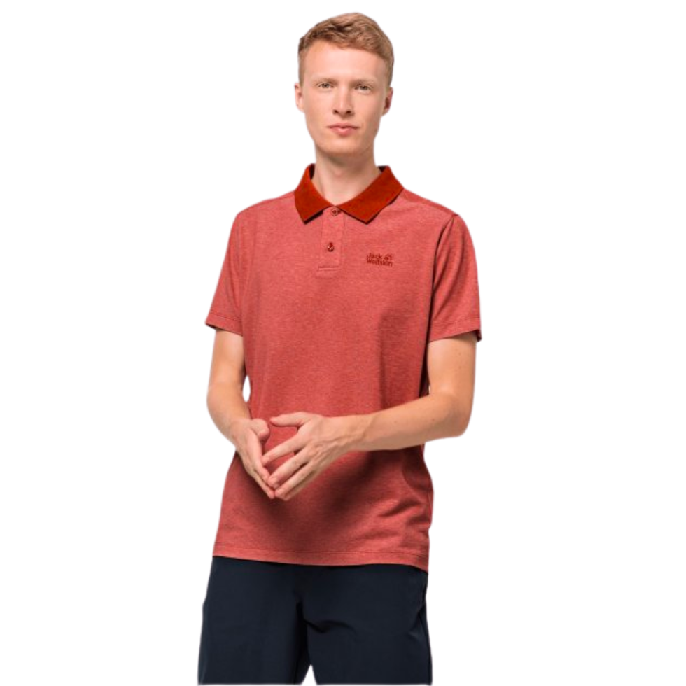 Поло Jack Wolfskin PIQUE POLO MEN 1804653_3740 Червоний