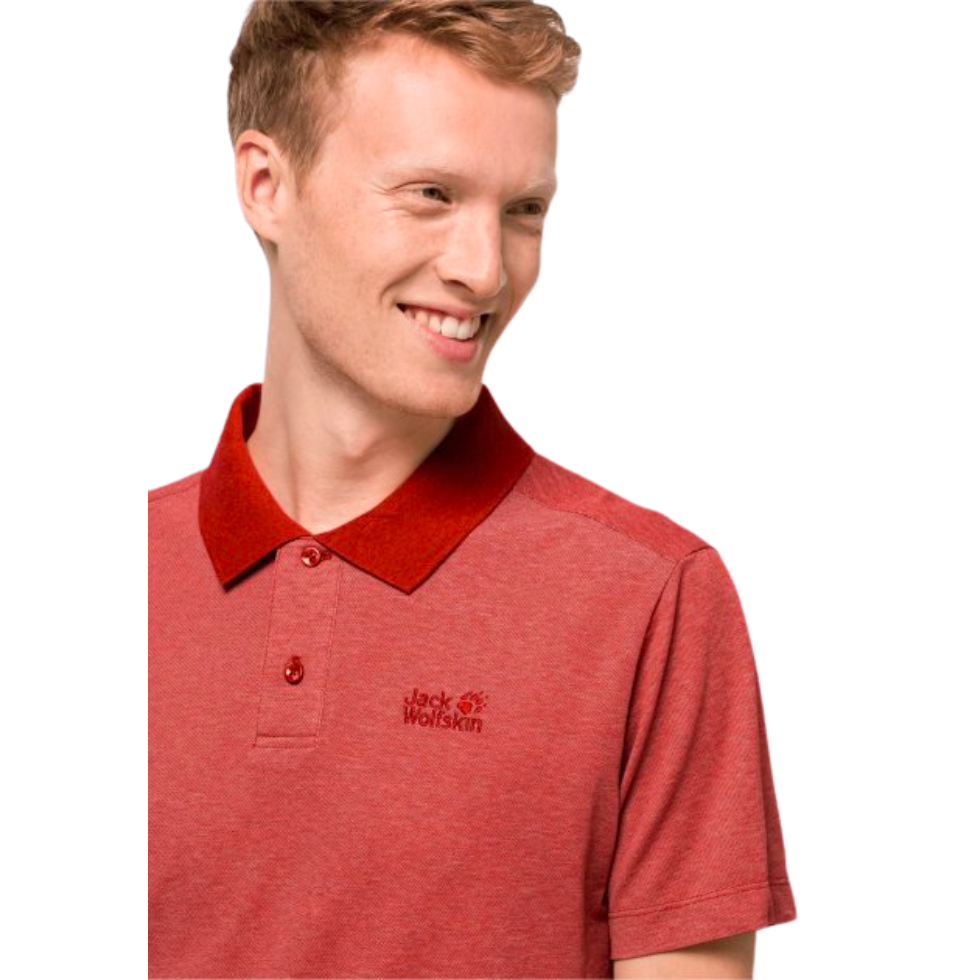 Поло Jack Wolfskin PIQUE POLO MEN 1804653_3740 Червоний