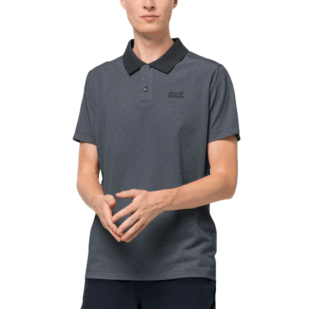Поло Jack Wolfskin PIQUE POLO MEN 1804653_6000 Чорний