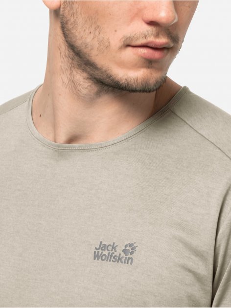 Футболка Jack Wolfskin PACK &amp; GO T M 1806643_6260 Біло-сірий