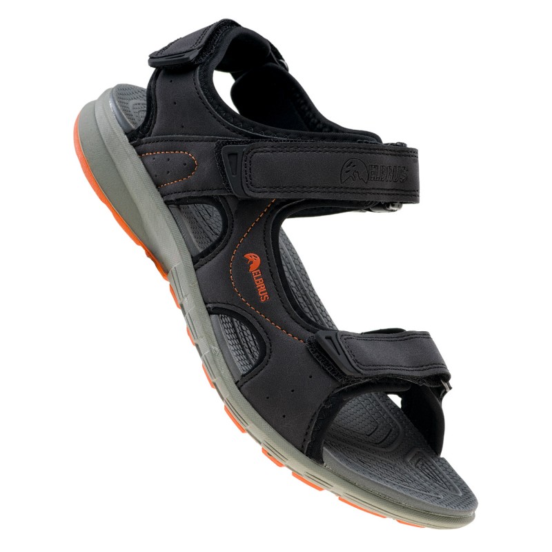 Сандалі ELBRUS MERIOS-BLACK/FLAME Чорний, сірий, помаранчевий
