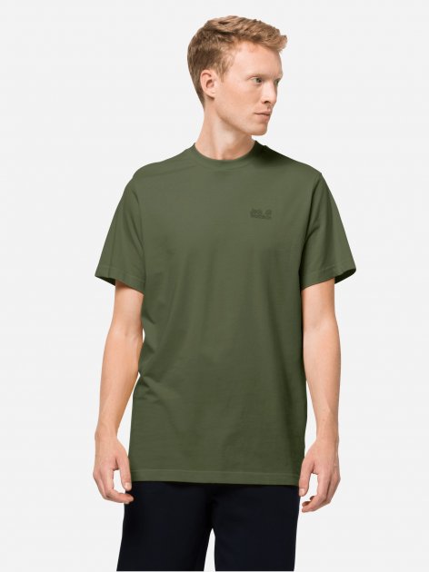 Футболка Jack Wolfskin ESSENTIAL T M 1808381_4129 Хакі полин
