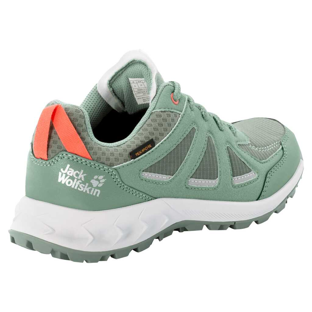 Кросівки демі Jack Wolfskin WOODLAND 2 TEXAPORE LOW W 4051341_4148 Світло-зелений/білий/сірий