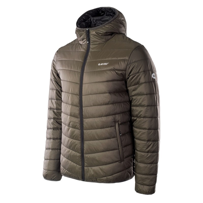Куртка прошита HI-TEC NOVARA-BLACK OLIVES/ANTHRACITE Оливковий