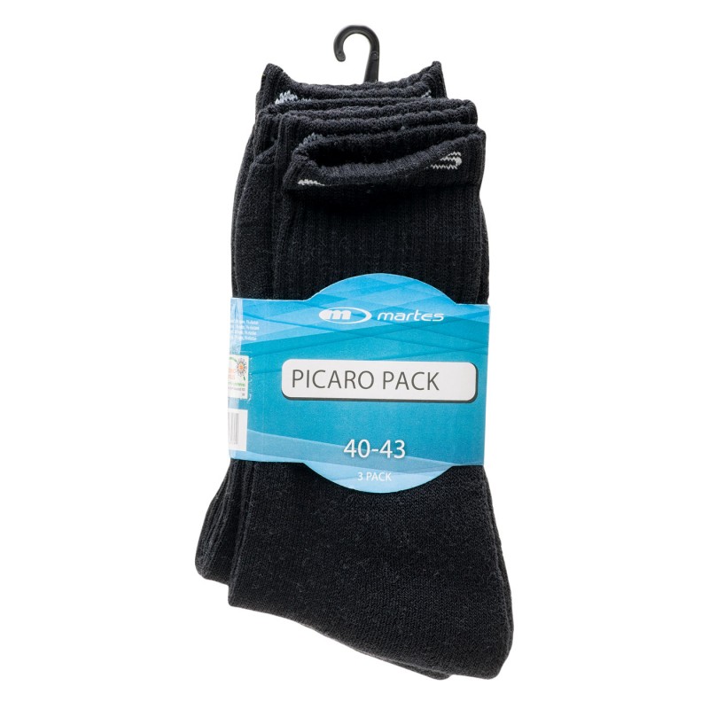 Шкарпетки літо MARTES PICARO PACK-BLACK/WHITE Чорний, білий
