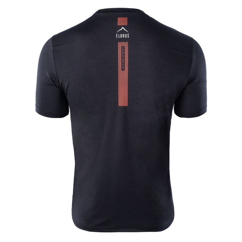 Футболка спортивна ELBRUS PURUS-BLACK MELANGE Чорний