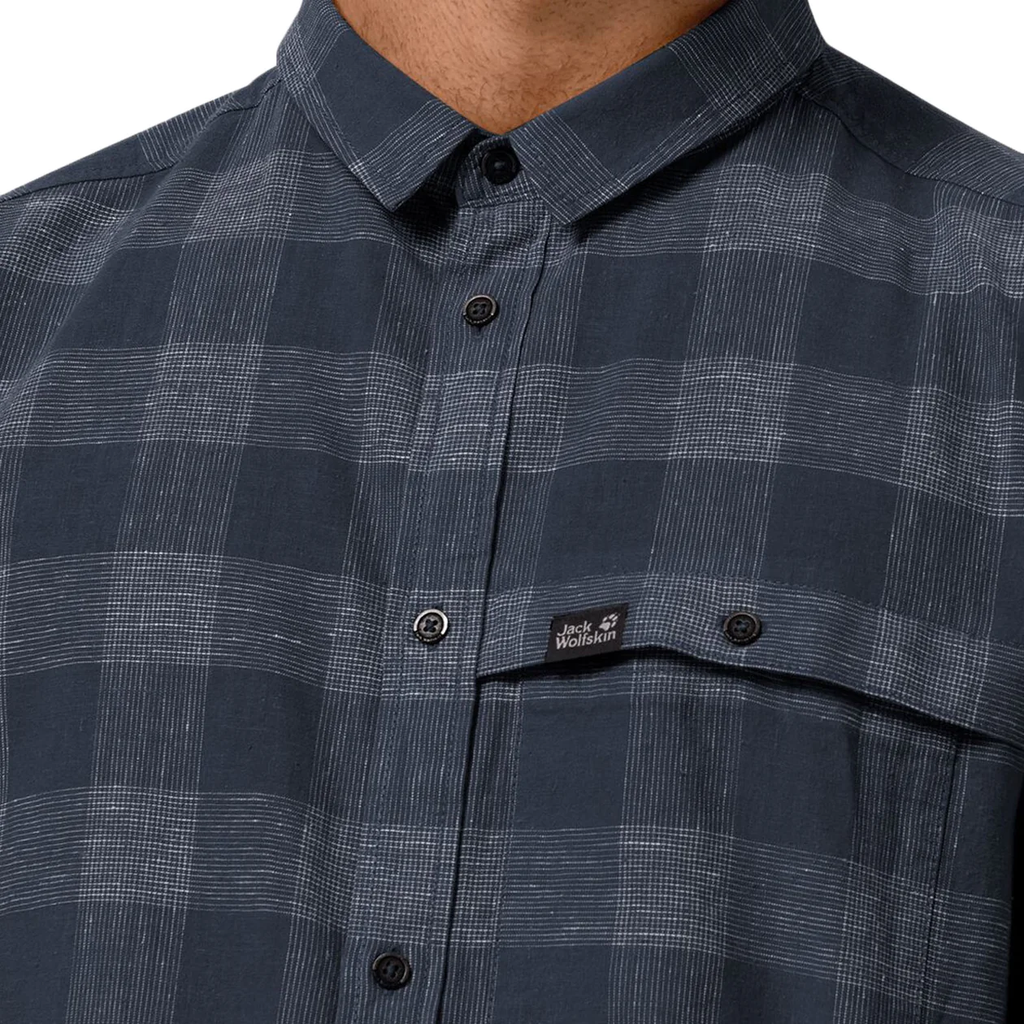 Теніска Jack Wolfskin HIGHLANDS SHIRT M 1403411-7630 Темно-Синій