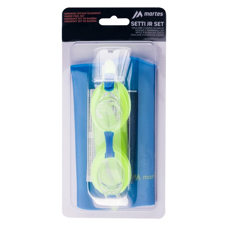 Набір для плавання MARTES SETTI JR SET-BLUE/LIME Лаймовий