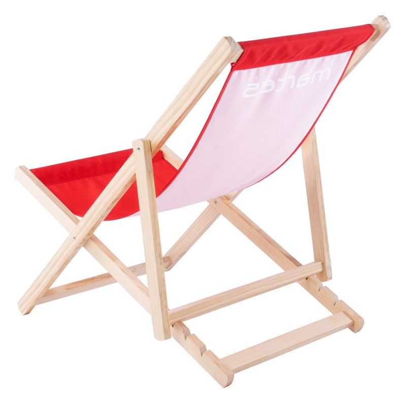 Стілець MARTES ESSENTIALS SUNBED MS-RED/WHITE Червоний, білий