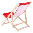 Стілець MARTES ESSENTIALS SUNBED MS-RED/WHITE Червоний, білий