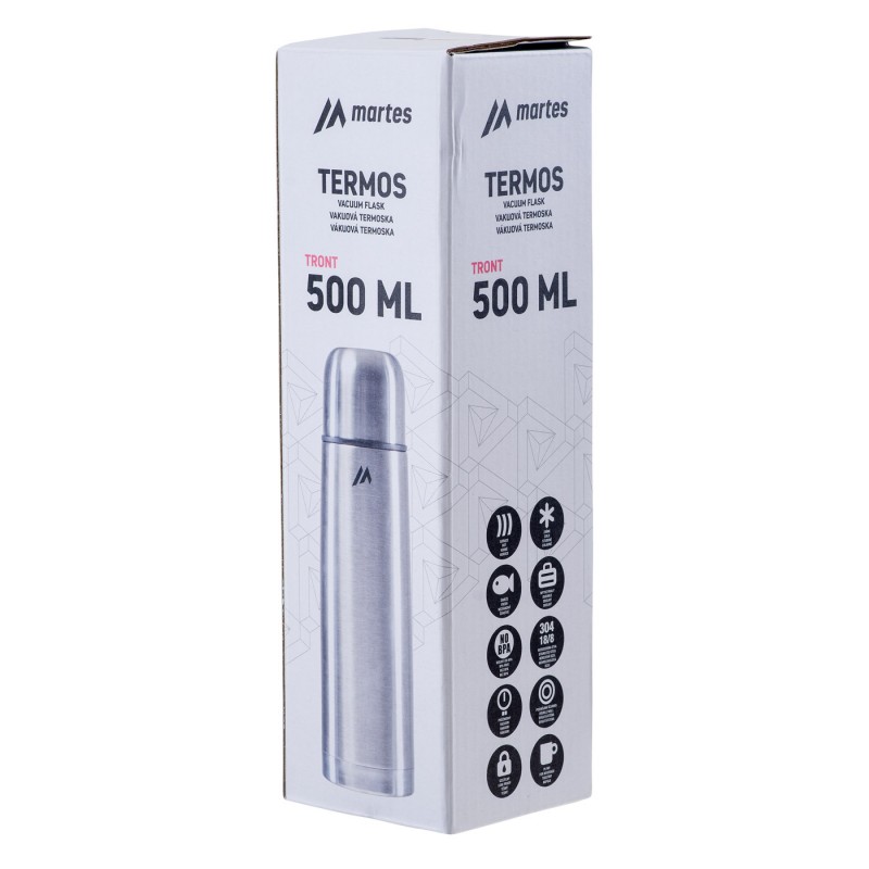 Термос MARTES TRONT 500ML-SILVER/BLACK Срібний