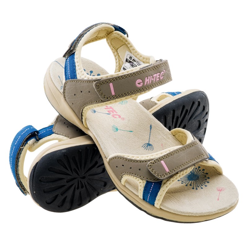 Сандалі HI-TEC WAYENA WOS-SAND/SMOK BLU/PINK Бежевий, синій, рожевий