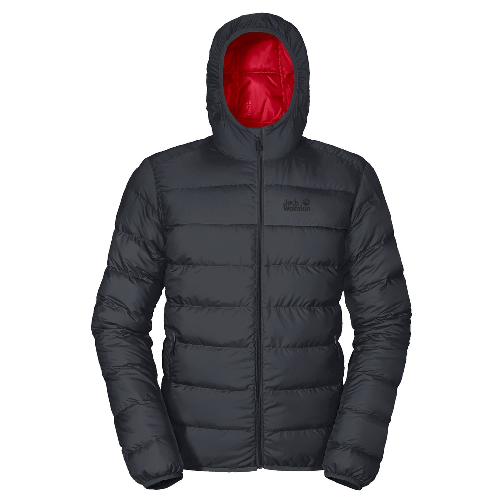Пуховик прошитий Jack Wolfskin HELIUM MEN 1200573_6352 Темно-сірий