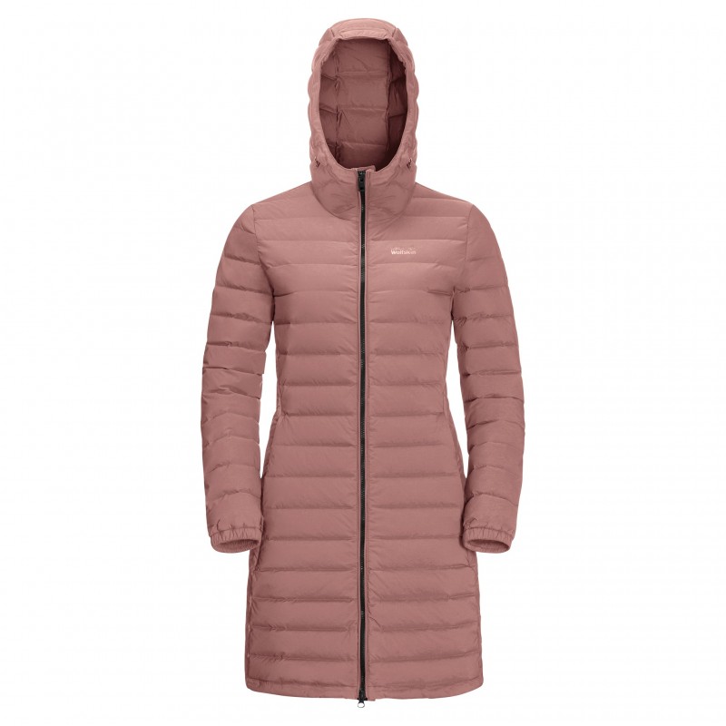 Пуховик прошитий Jack Wolfskin GLOWING MOUNTAIN COAT W 1206151_3068 Сіро-рожевий