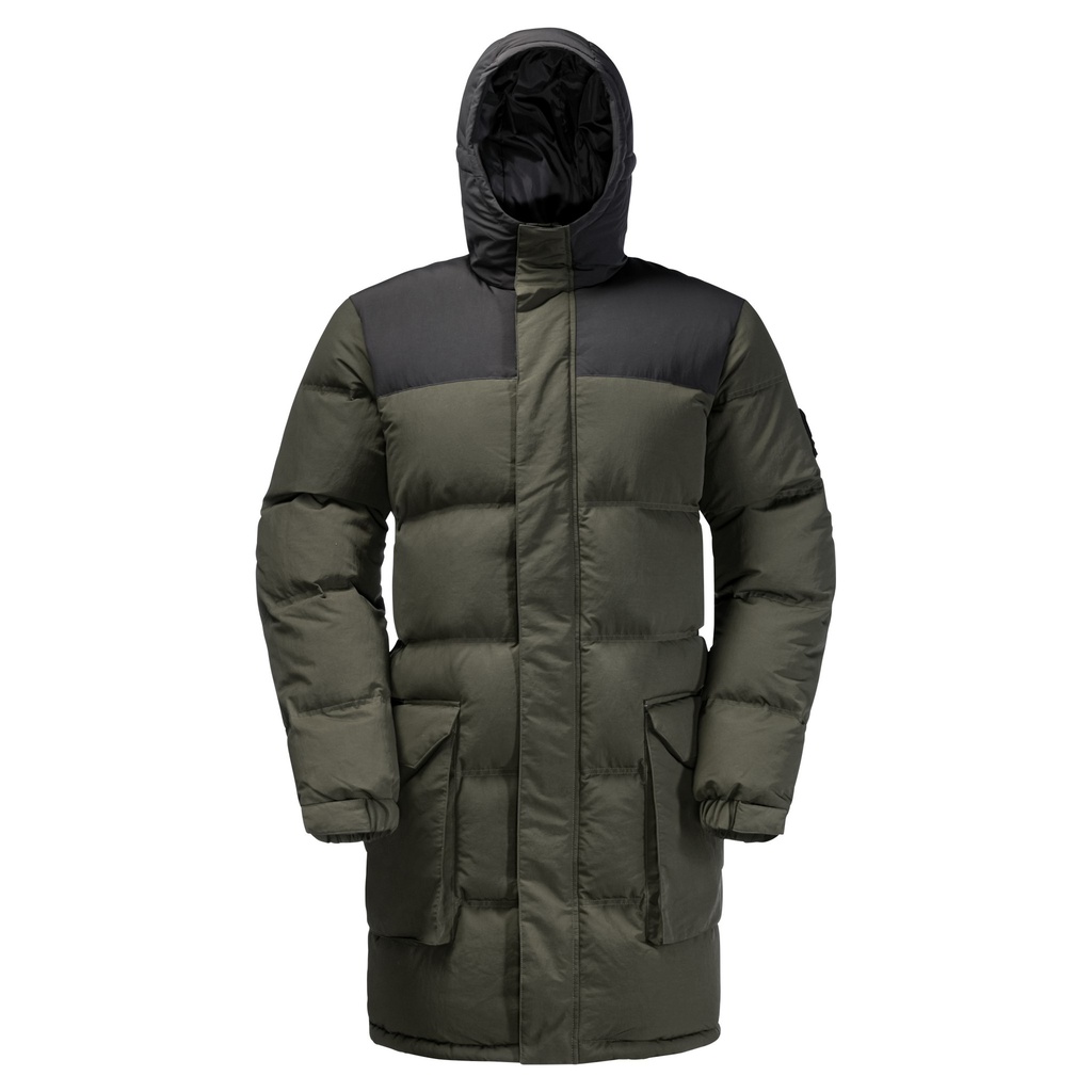 Напівпальто пух Jack Wolfskin ALEX LONG DOWN JKT M 1207251_4018 Темно-зелений