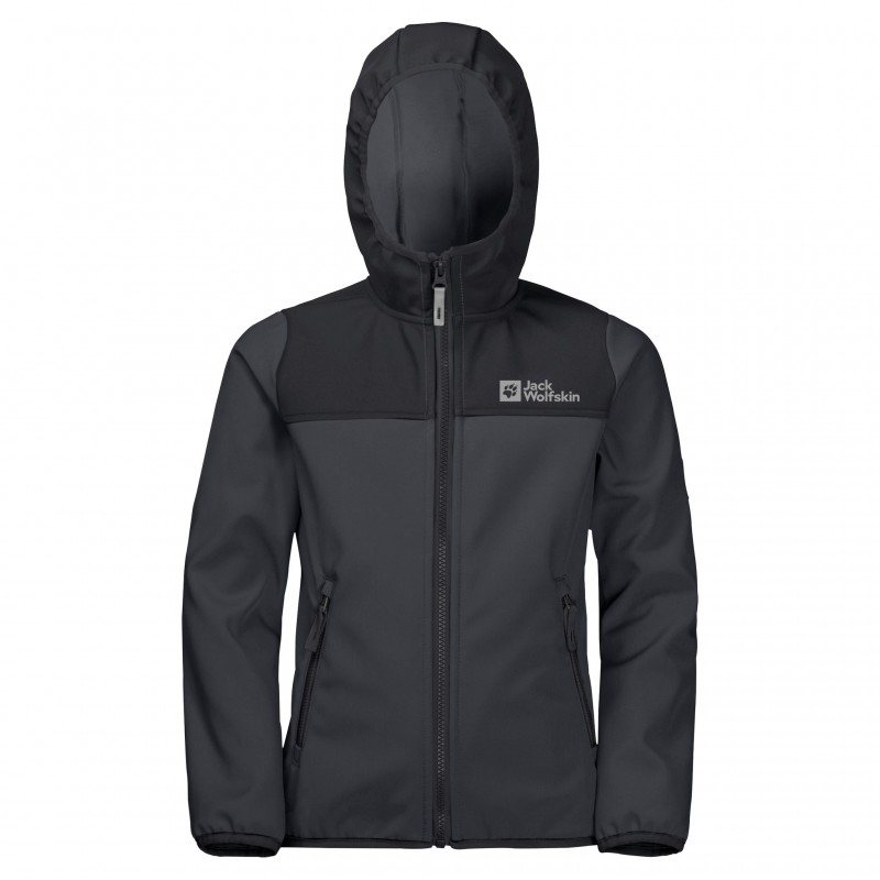 Шел Jack Wolfskin FOURWINDS JACKET KIDS 1608011_6352 Темно-сірий