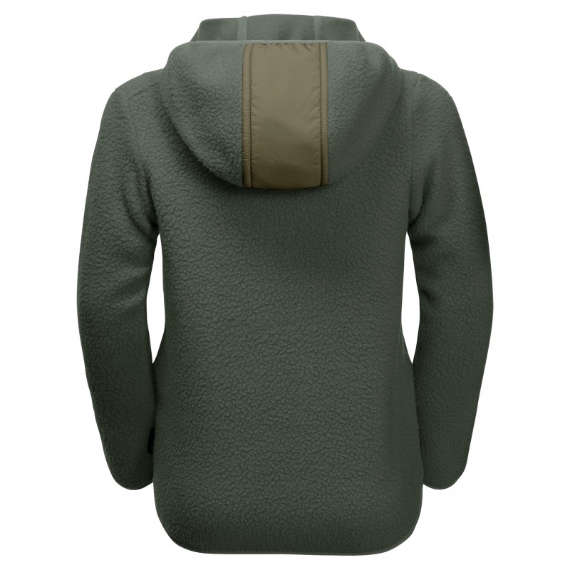 Фліс Jack Wolfskin ICE CLOUD HOOD JACKET K 1609231_5032 Темно-зелений