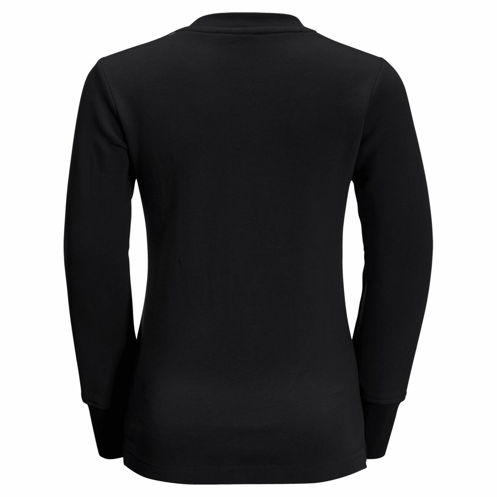Толстовка Jack Wolfskin ESSENTIAL CREWNECK K 1609282_6000 Чорний