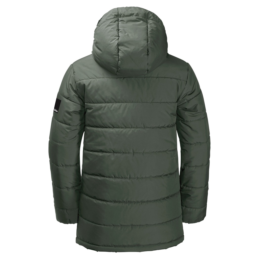 Пуховик cинтетичний Jack Wolfskin SPIRIT INS LONG JACKET Y 1609541_5032 Темно-зелений