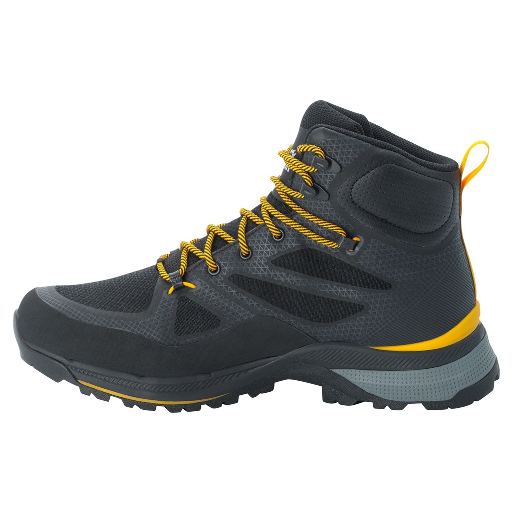 Черевики трекінгові Jack Wolfskin FORCE STRIKER TEXAPORE MID M 4038823_6055 Чорний, жовтий