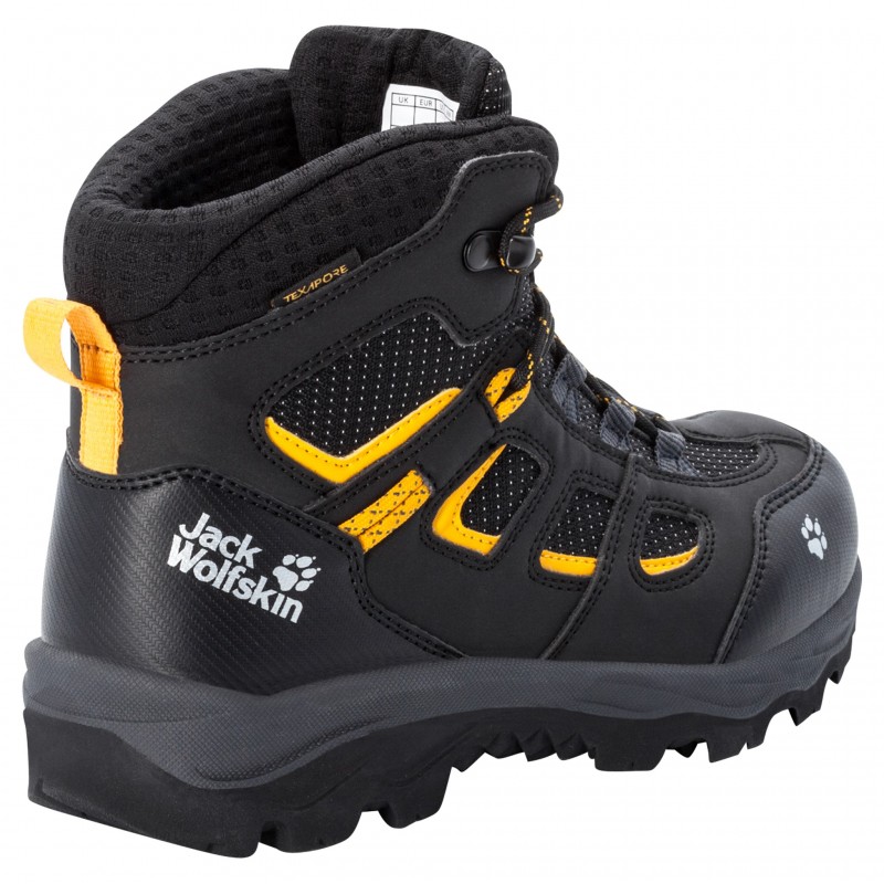 Черевики Jack Wolfskin VOJO TEXAPORE MID K 4042181_6361 Чорний, жовтий