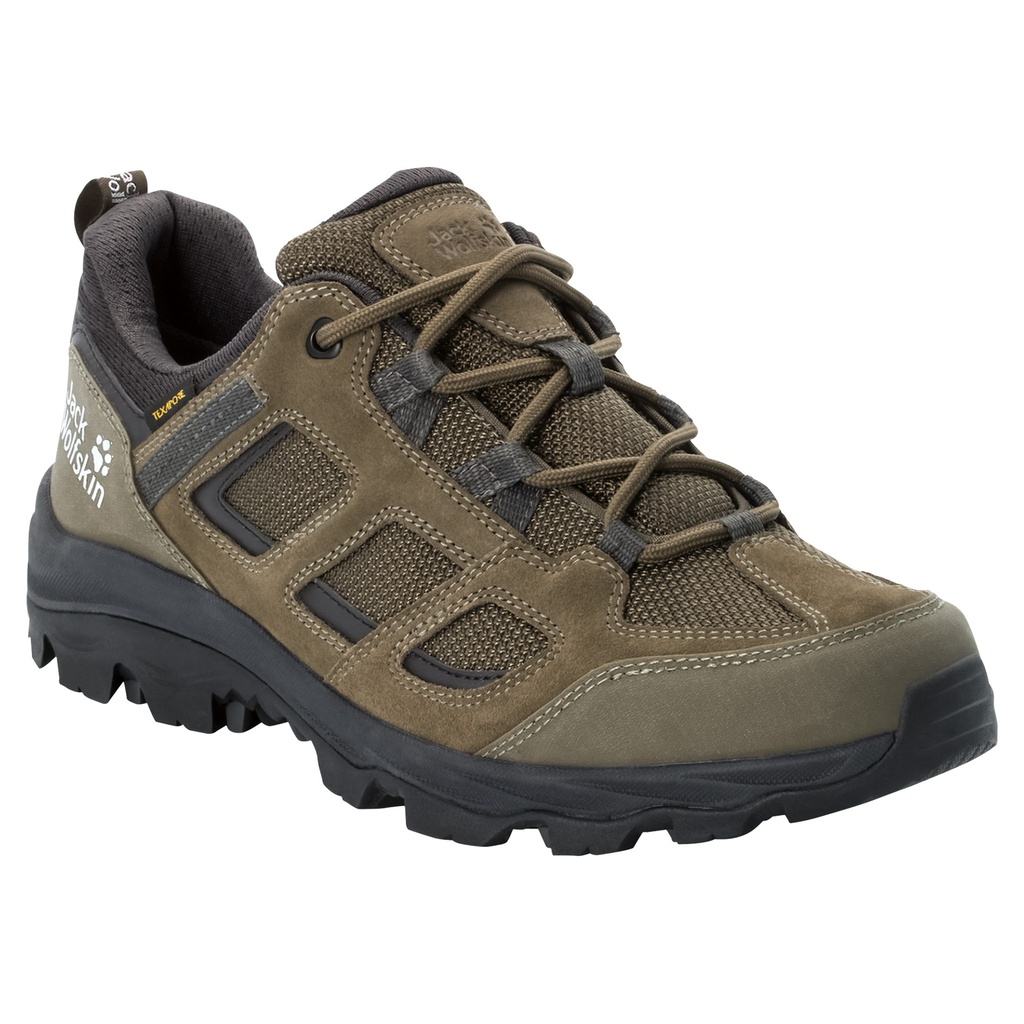 Напівчеревики трекінгові Jack Wolfskin VOJO 3 TEXAPORE LOW M 4042441_4287 Хакі, темно-сірий