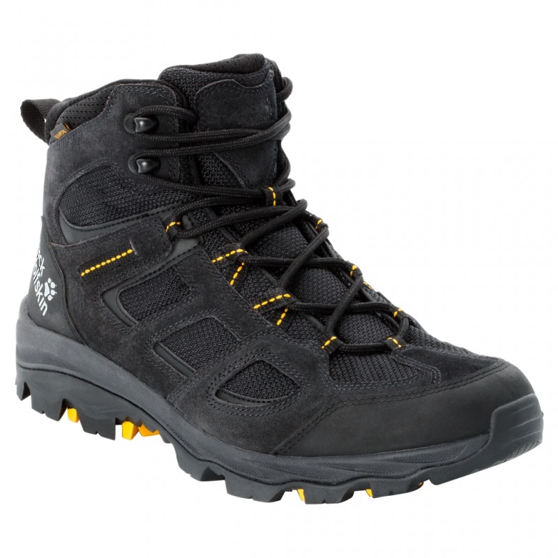Черевики трекінгові Jack Wolfskin VOJO 3 TEXAPORE MID M 4042461_6055 Чорний, жовтий