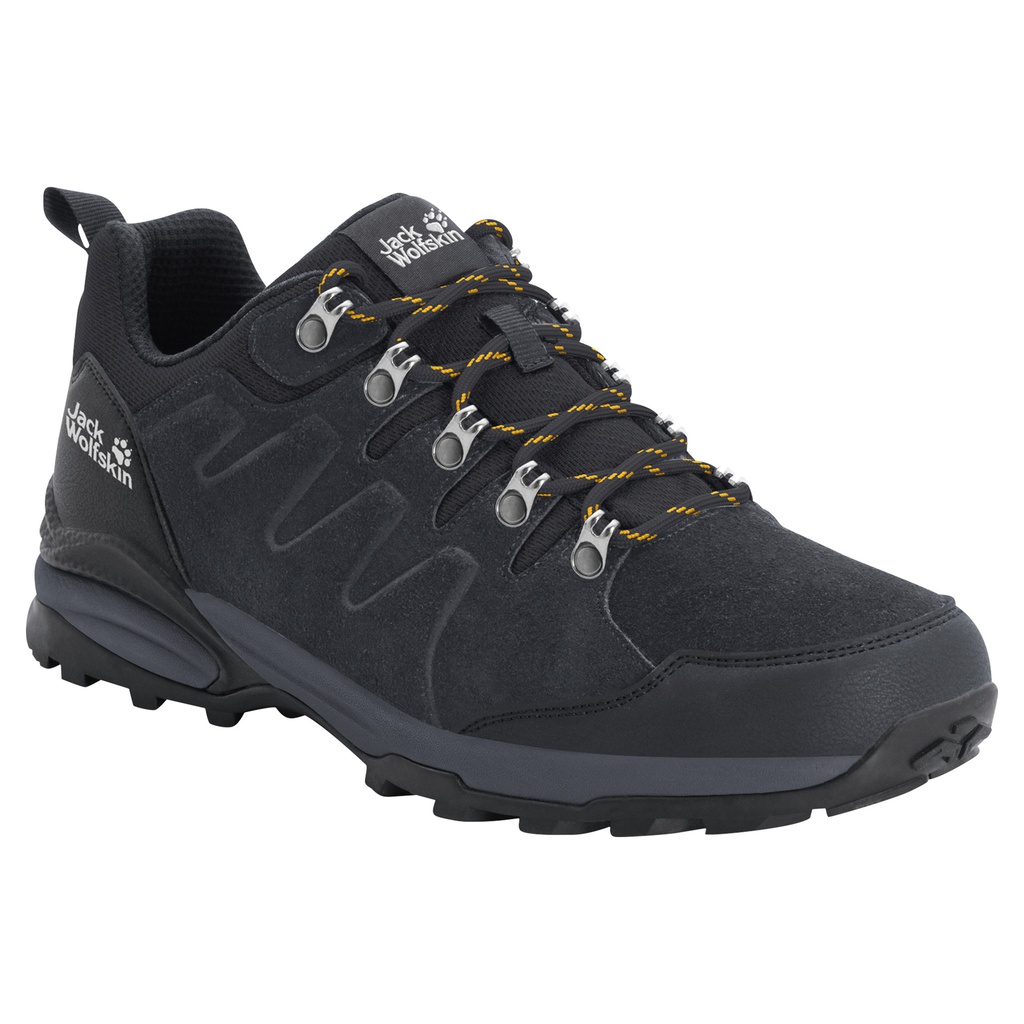 Напівчеревики Jack Wolfskin REFUGIO TEXAPORE LOW M 4049851_6357 Чорний, темно-сірий