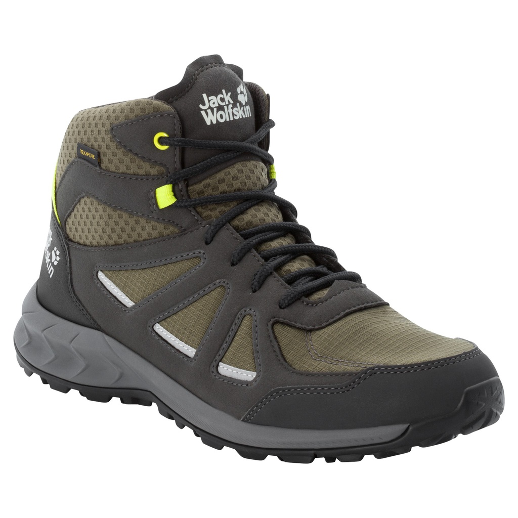 Черевики Jack Wolfskin WOODLAND 2 TEXAPORE MID M 4051261_4295 Хакі, темно-сірий