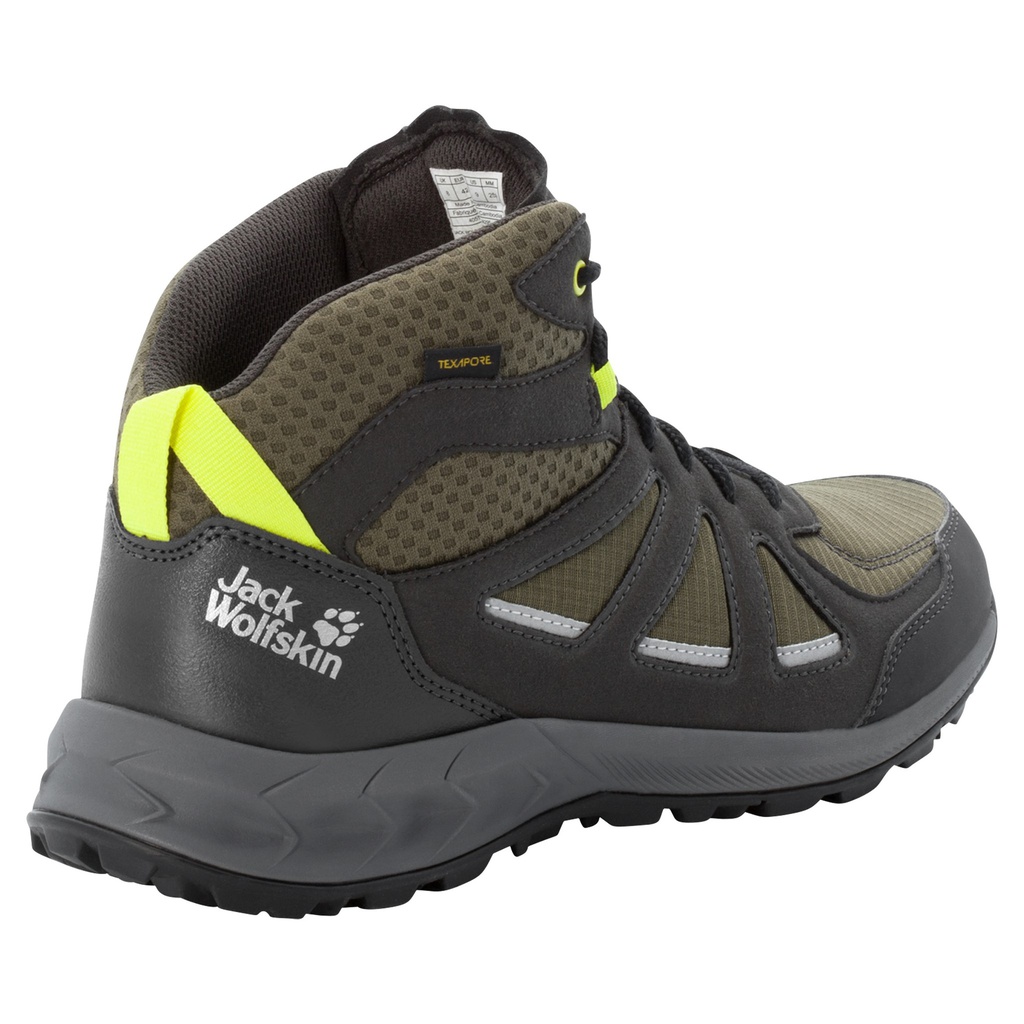 Черевики Jack Wolfskin WOODLAND 2 TEXAPORE MID M 4051261_4295 Хакі, темно-сірий
