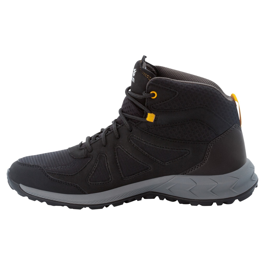Черевики Jack Wolfskin WOODLAND 2 TEXAPORE MID M 4051261_6055 Чорний, жовтий