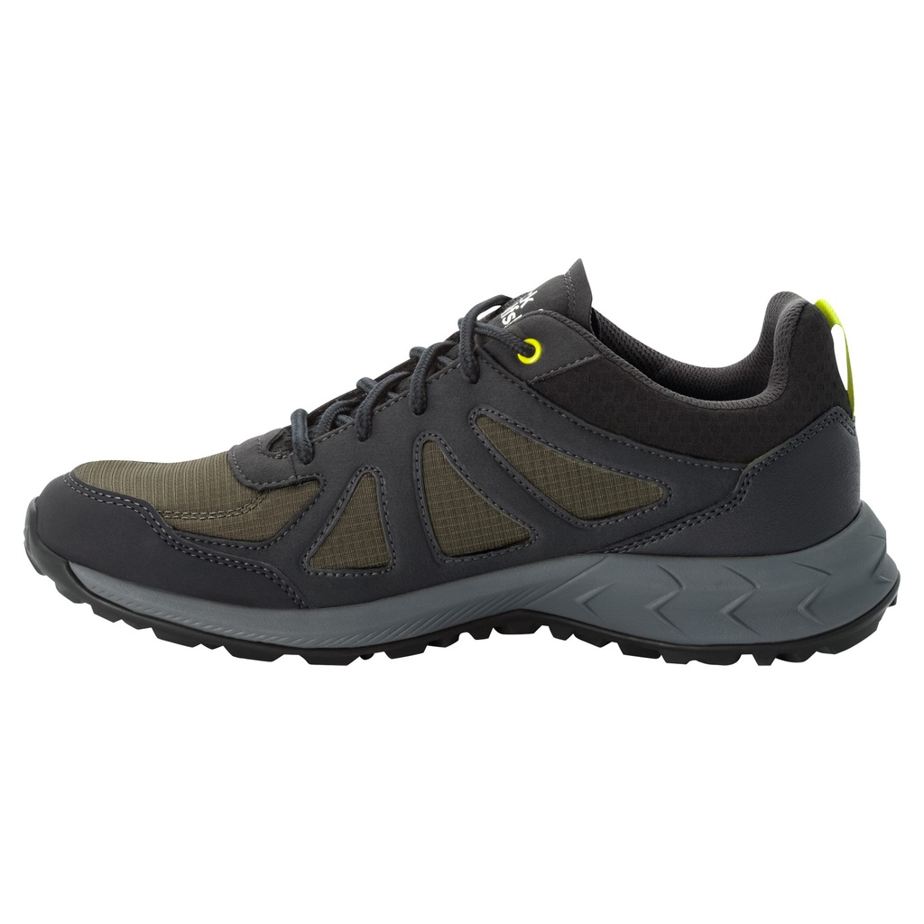 Напівчеревики Jack Wolfskin WOODLAND 2 TEXAPORE LOW M 4051271_4295 Хакі, темно-сірий