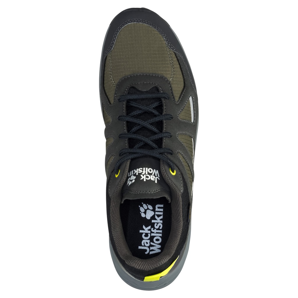 Напівчеревики Jack Wolfskin WOODLAND 2 TEXAPORE LOW M 4051271_4295 Хакі, темно-сірий