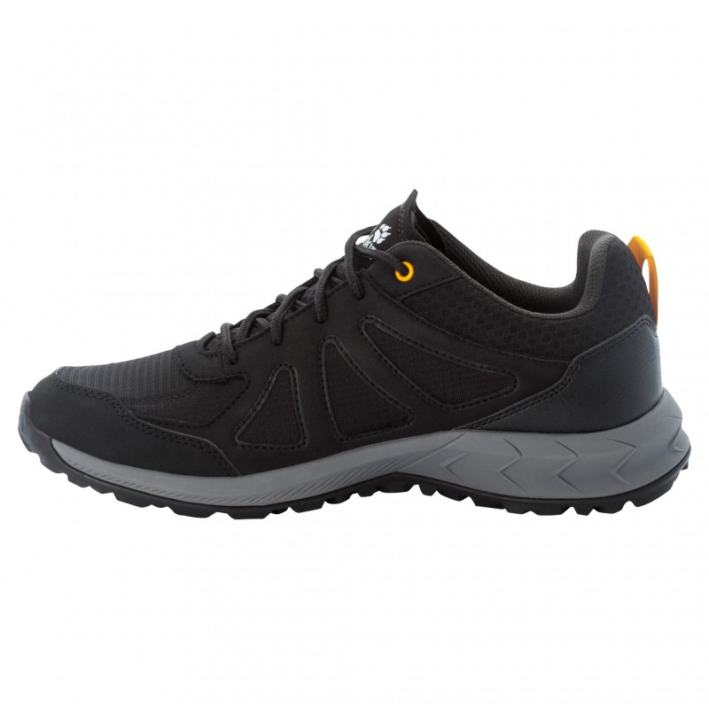 Напівчеревики Jack Wolfskin WOODLAND 2 TEXAPORE LOW M 4051271_6055 Чорний, жовтий