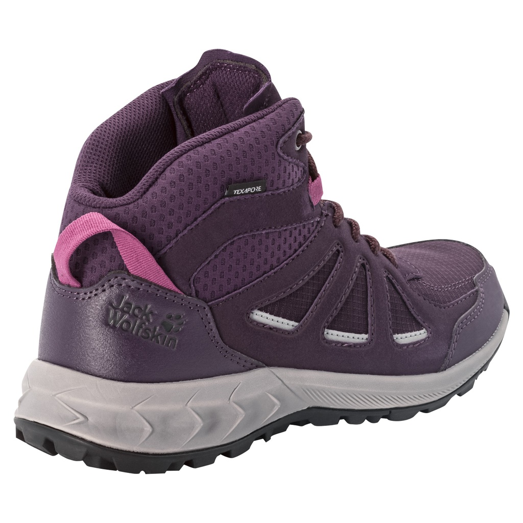 Черевики Jack Wolfskin WOODLAND 2 TEXAPORE MID W 4051331_2815 Фіолетовий, сірий