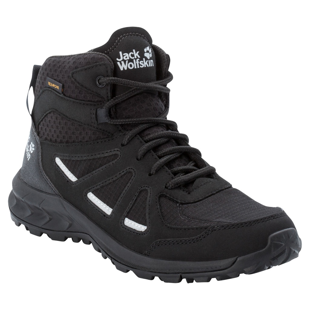 Черевики Jack Wolfskin WOODLAND 2 TEXAPORE MID W 4051331_6069 Чорний, сірий